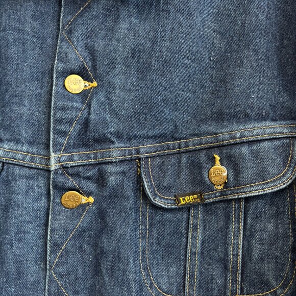 1970s Union Made (USA) Storm rider Lee Lined Denim Jacket - Picture 6 of 6